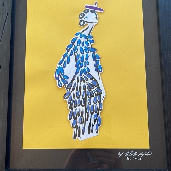 21. Matisse” title handmade cutout I made from my book, paper and digital print. - Picture 3 of 4